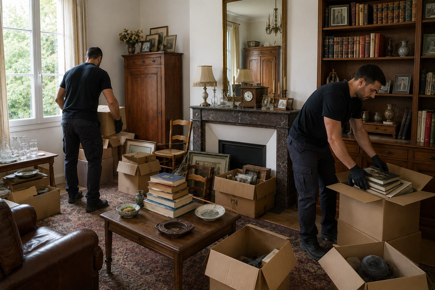 Évacuation de mobilier lors d’un débarras après succession en Gironde